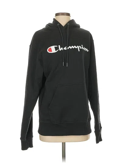 Pre-owned Champion Pullover Hoodie In Black