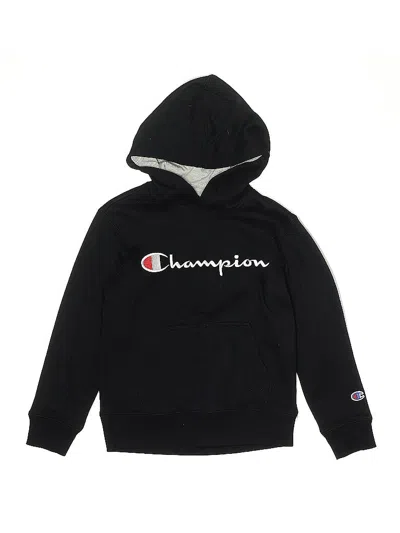 Pre-owned Champion Kids' Pullover Hoodie In Black