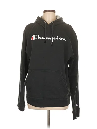 Pre-owned Champion Pullover Hoodie In Black