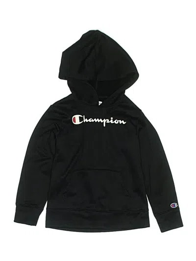 Pre-owned Champion Kids' Pullover Hoodie In Black