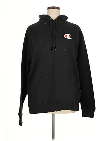Pre-owned Champion Pullover Hoodie In Black