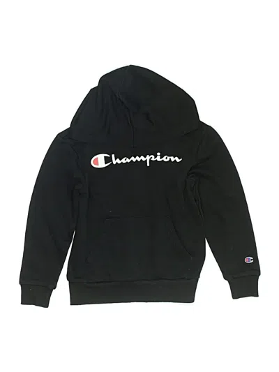 Pre-owned Champion Kids' Pullover Hoodie In Black