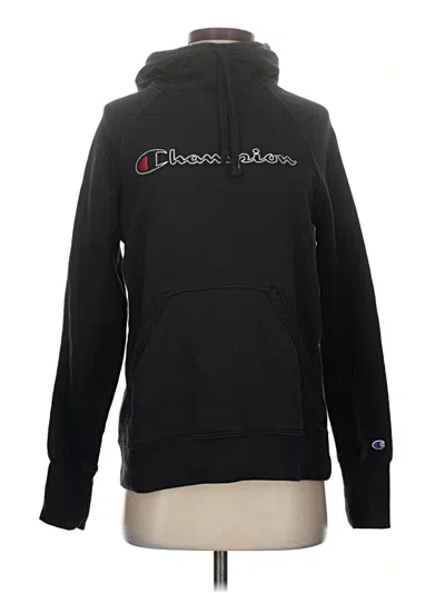 Pre-owned Champion Pullover Hoodie In Black