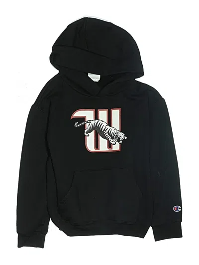 Pre-owned Champion Kids' Pullover Hoodie In Black