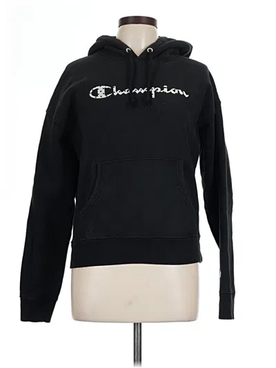 Pre-owned Champion Pullover Hoodie In Black