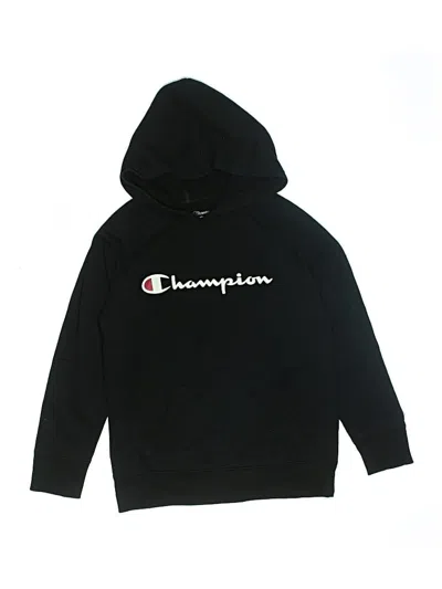 Pre-owned Champion Kids' Pullover Hoodie In Black