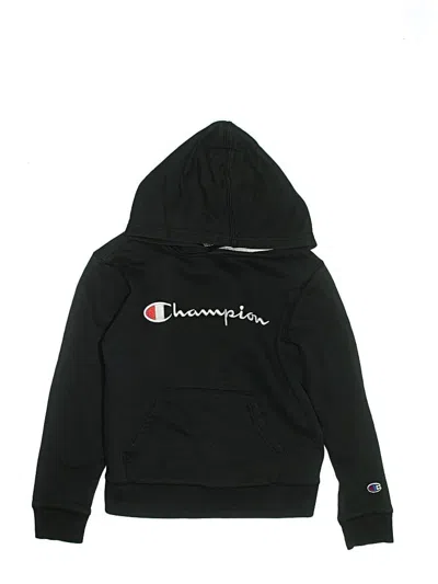 Pre-owned Champion Kids' Pullover Hoodie In Black
