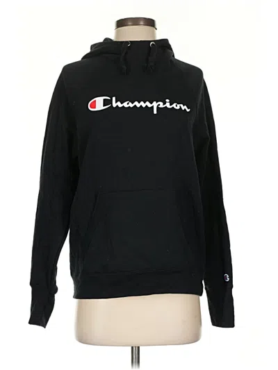 Pre-owned Champion Pullover Hoodie In Black