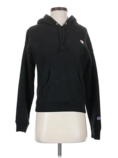 Pre-owned Champion Pullover Hoodie In Black