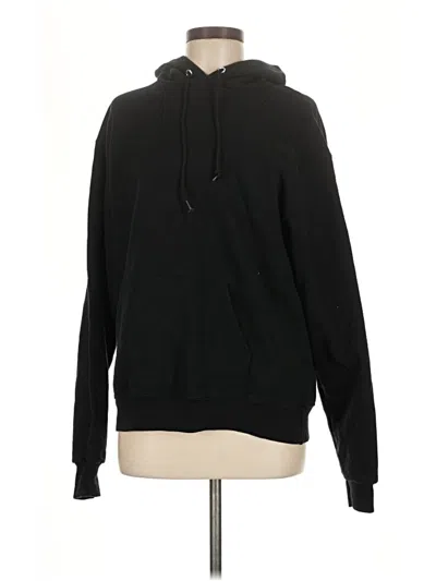 Pre-owned Champion Pullover Hoodie In Black