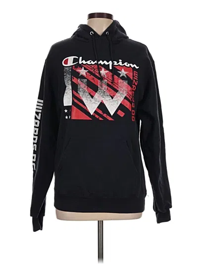 Pre-owned Champion Pullover Hoodie In Black