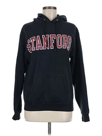 Pre-owned Champion Pullover Hoodie In Black
