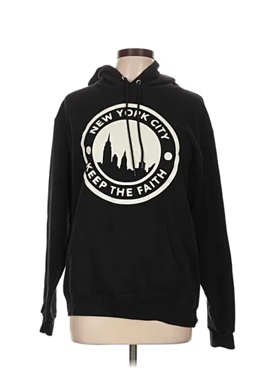 Pre-owned Champion Pullover Hoodie In Black