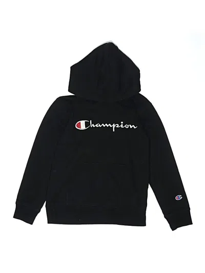 Pre-owned Champion Kids' Pullover Hoodie In Black