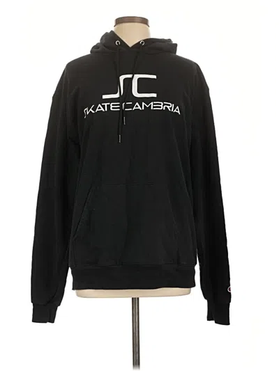 Pre-owned Champion Pullover Hoodie In Black
