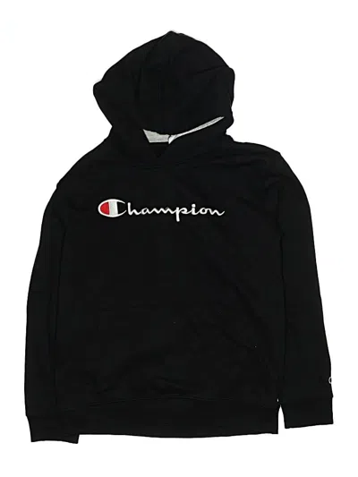 Pre-owned Champion Kids' Pullover Hoodie In Black