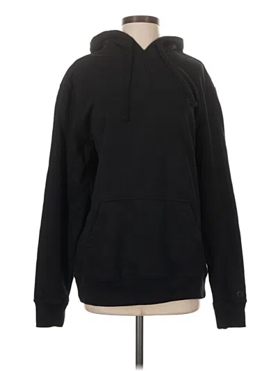 Pre-owned Champion Pullover Hoodie In Black