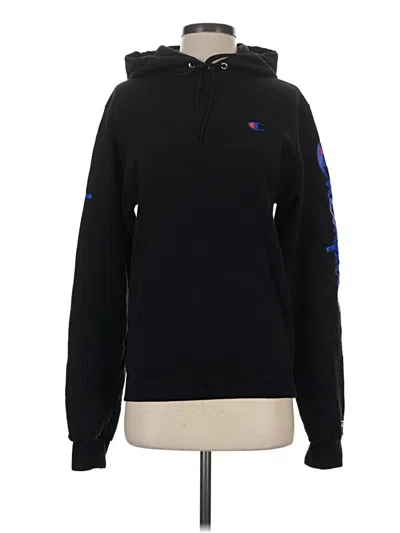 Pre-owned Champion Pullover Hoodie In Black