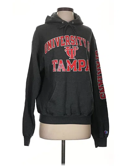 Pre-owned Champion Pullover Hoodie In Black