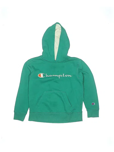 Pre-owned Champion Kids' Pullover Hoodie In Blue