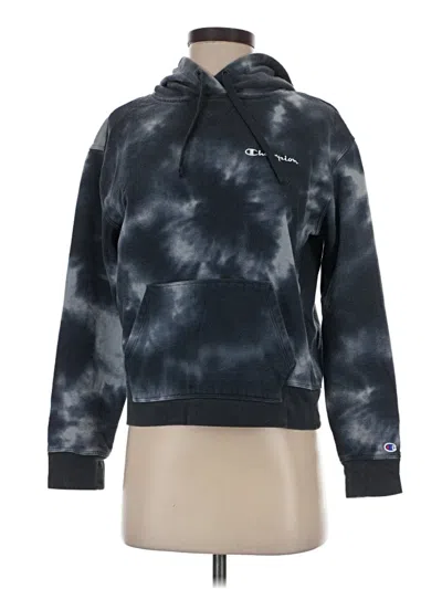 Pre-owned Champion Pullover Hoodie In Blue