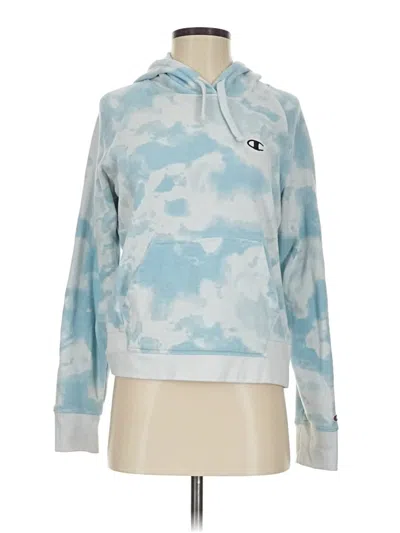 Pre-owned Champion Pullover Hoodie In Blue