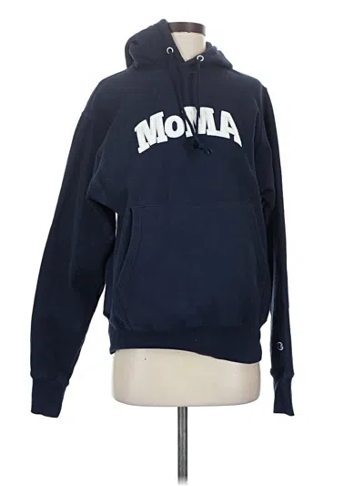Pre-owned Champion Pullover Hoodie In Blue
