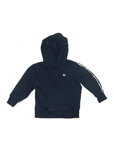 Pre-owned Champion Kids' Pullover Hoodie In Blue