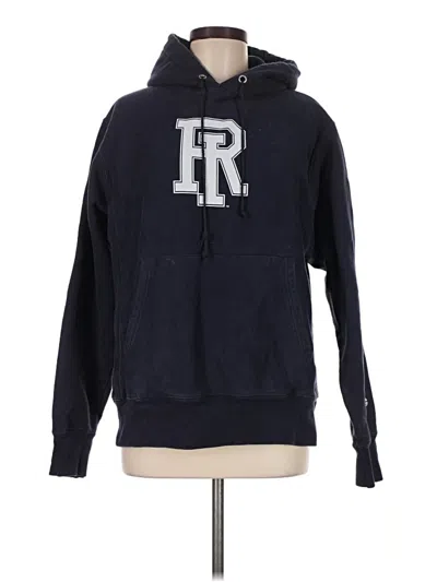 Pre-owned Champion Pullover Hoodie In Blue