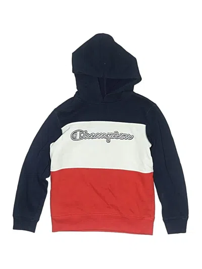 Pre-owned Champion Kids' Pullover Hoodie In Blue