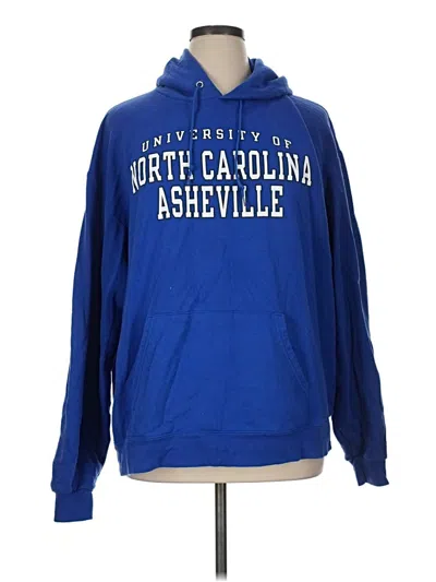 Pre-owned Champion Pullover Hoodie In Blue