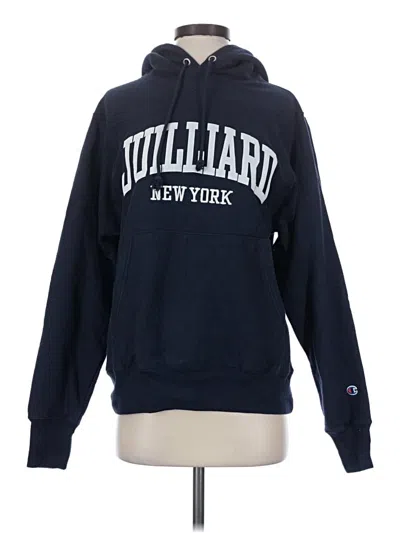 Pre-owned Champion Pullover Hoodie In Blue