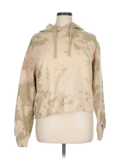 Pre-owned Champion Pullover Hoodie In Brown