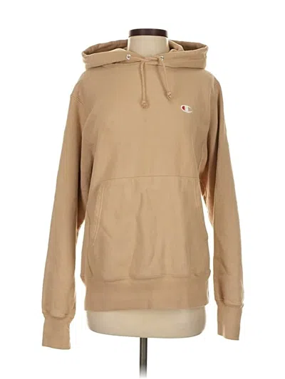 Pre-owned Champion Pullover Hoodie In Brown