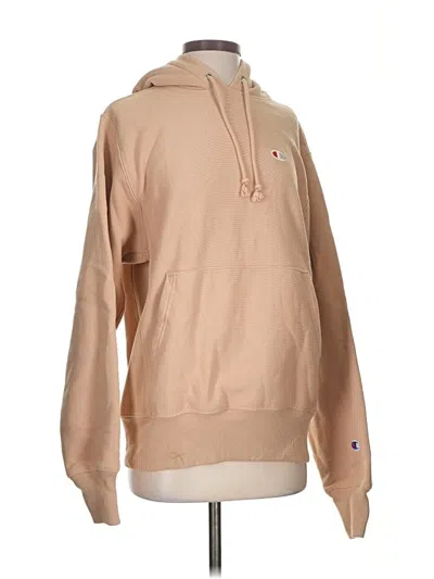 Pre-owned Champion Pullover Hoodie In Brown