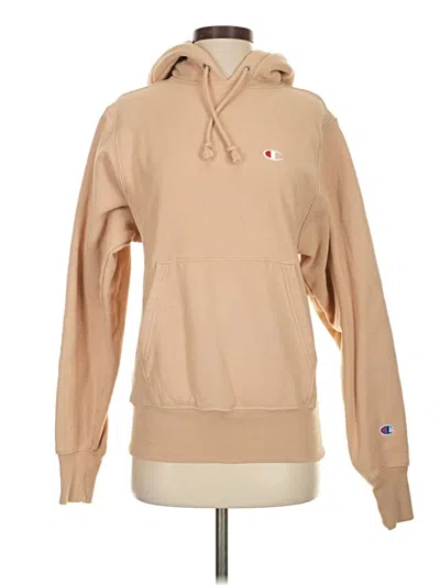 Pre-owned Champion Pullover Hoodie In Brown