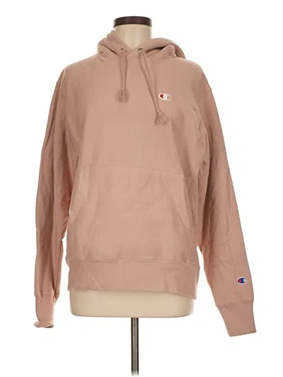 Pre-owned Champion Pullover Hoodie In Brown