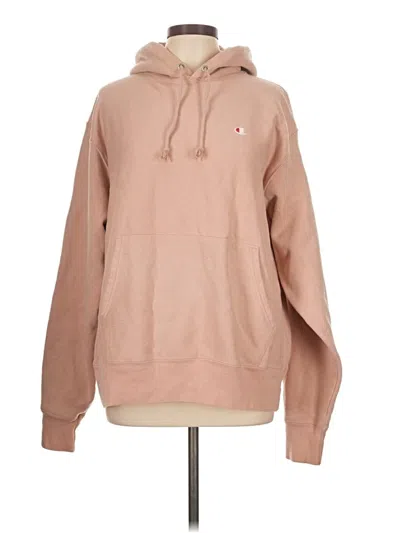 Pre-owned Champion Pullover Hoodie In Brown