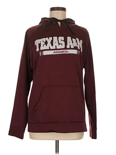 Pre-owned Champion Pullover Hoodie In Burgundy