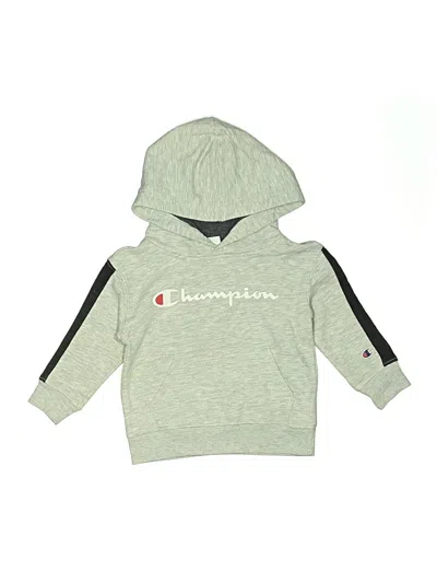 Pre-owned Champion Kids' Pullover Hoodie In Gray