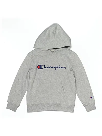 Pre-owned Champion Pullover Hoodie In Gray