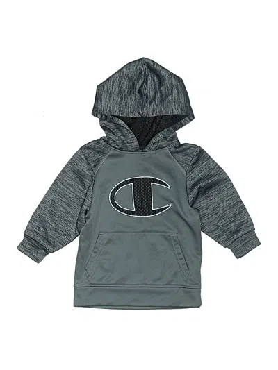 Pre-owned Champion Kids' Pullover Hoodie In Gray