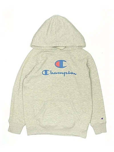 Pre-owned Champion Kids' Pullover Hoodie In Gray