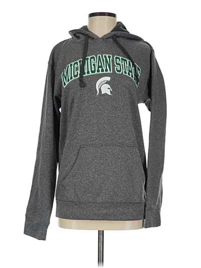 Pre-owned Champion Pullover Hoodie In Gray