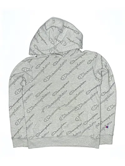 Pre-owned Champion Kids' Pullover Hoodie In Gray