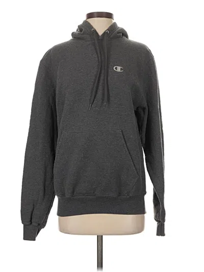 Pre-owned Champion Pullover Hoodie In Gray
