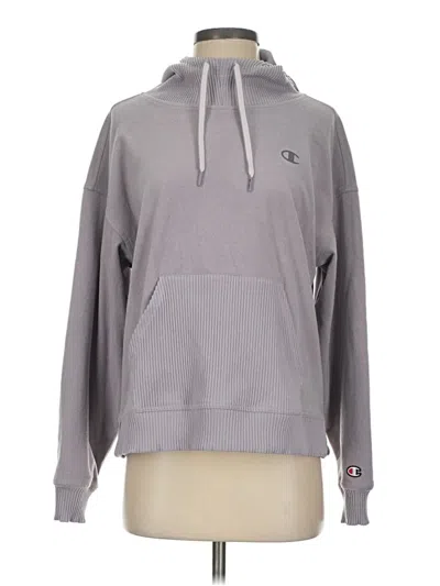 Pre-owned Champion Pullover Hoodie In Gray