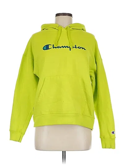 Pre-owned Champion Pullover Hoodie In Green