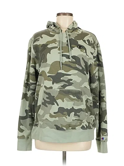 Pre-owned Champion Pullover Hoodie In Green