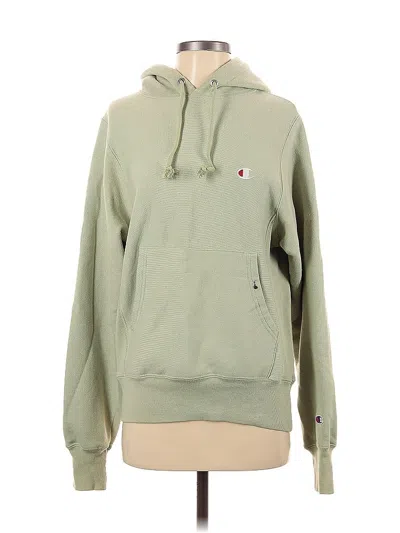 Pre-owned Champion Pullover Hoodie In Green